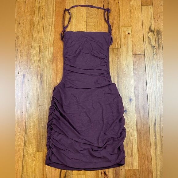 🪦 NWT Tick Tock Mesh Mini Dress chocolate size medium - Picture 3 of 9